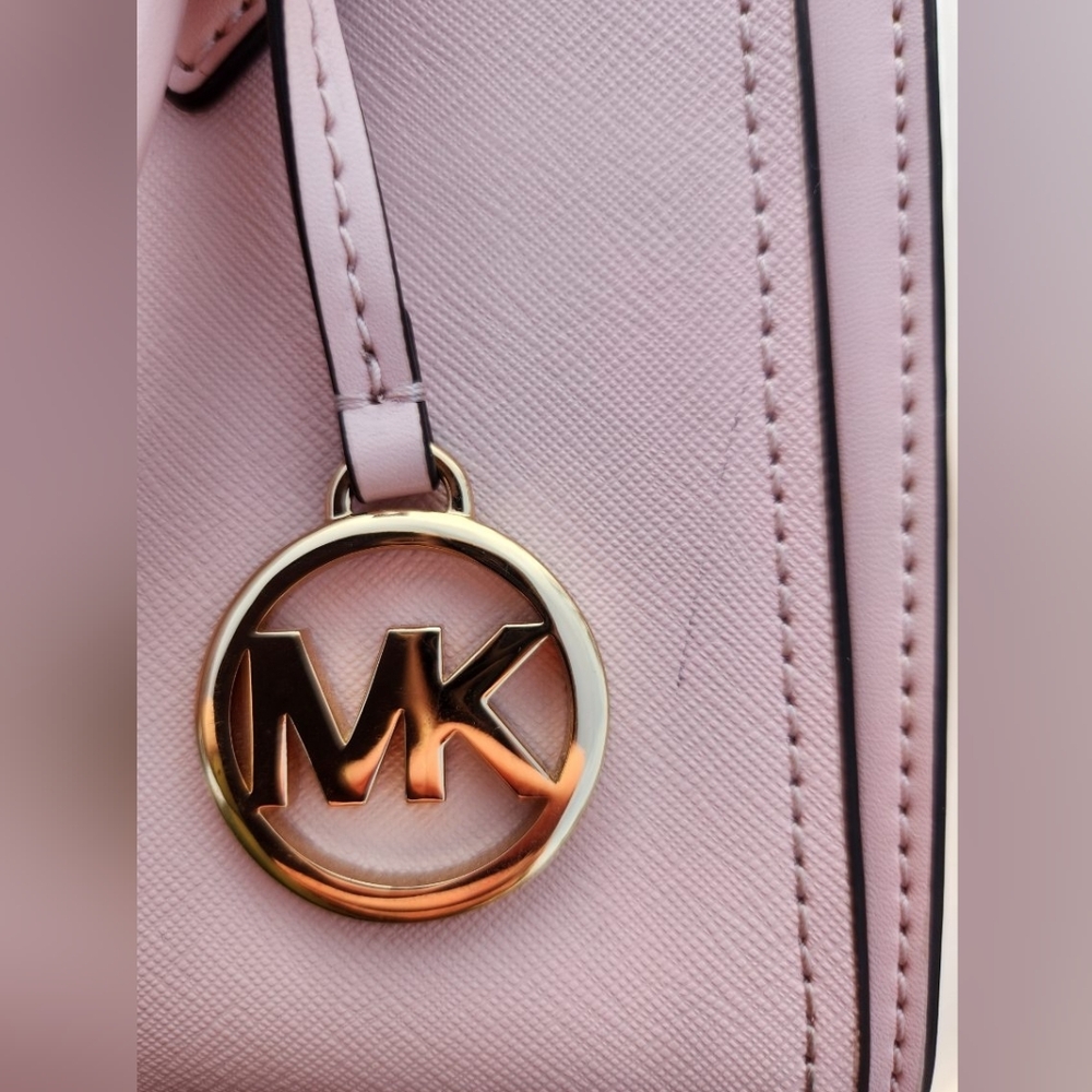Michael Kors Blush Pink Structured Satchel with Gold Hardware - Picture 7 of 7